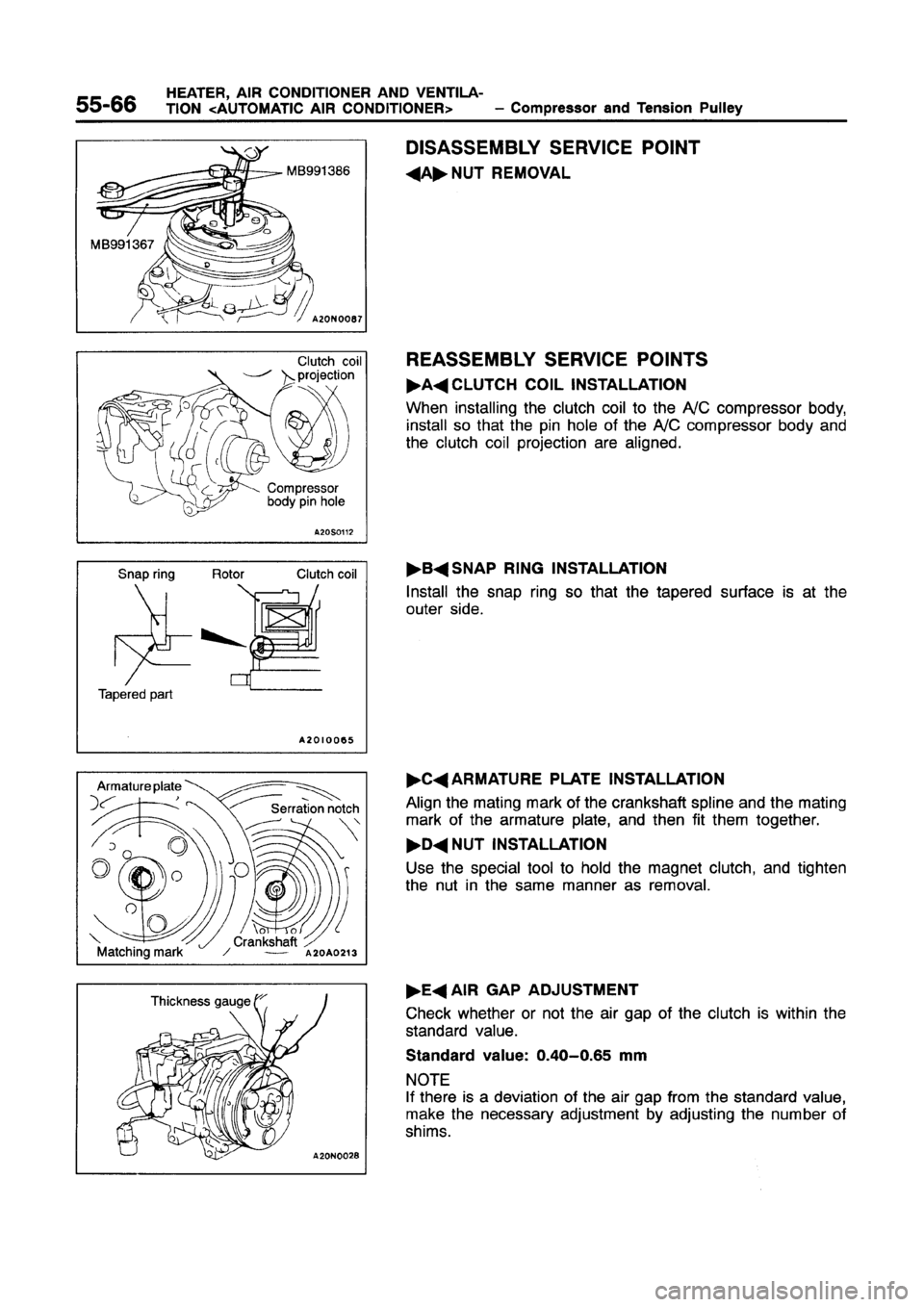 MITSUBISHI GALANT 1997 8.G Workshop Manual 