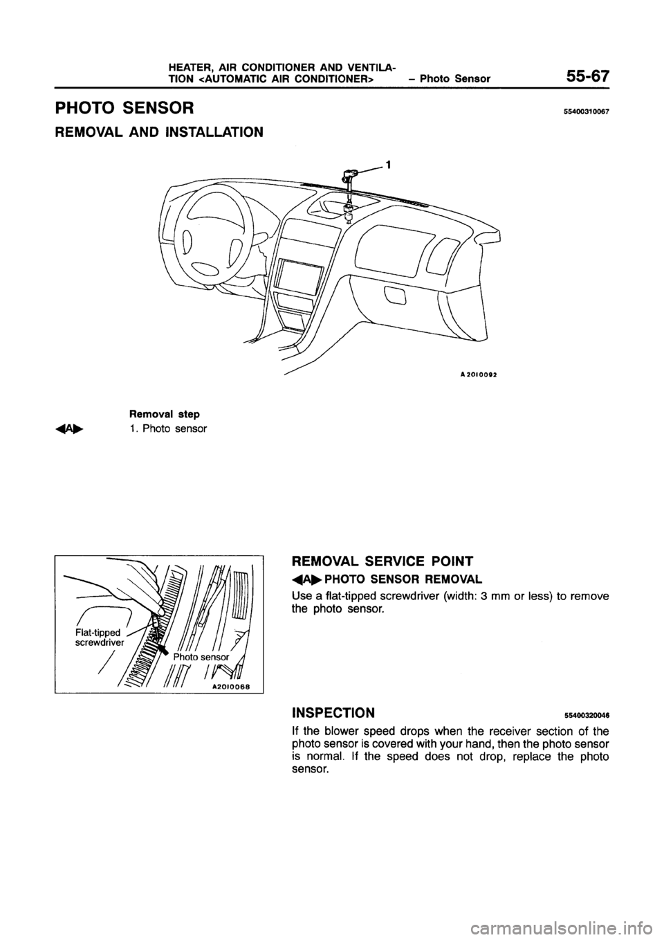 MITSUBISHI GALANT 1997 8.G Workshop Manual 