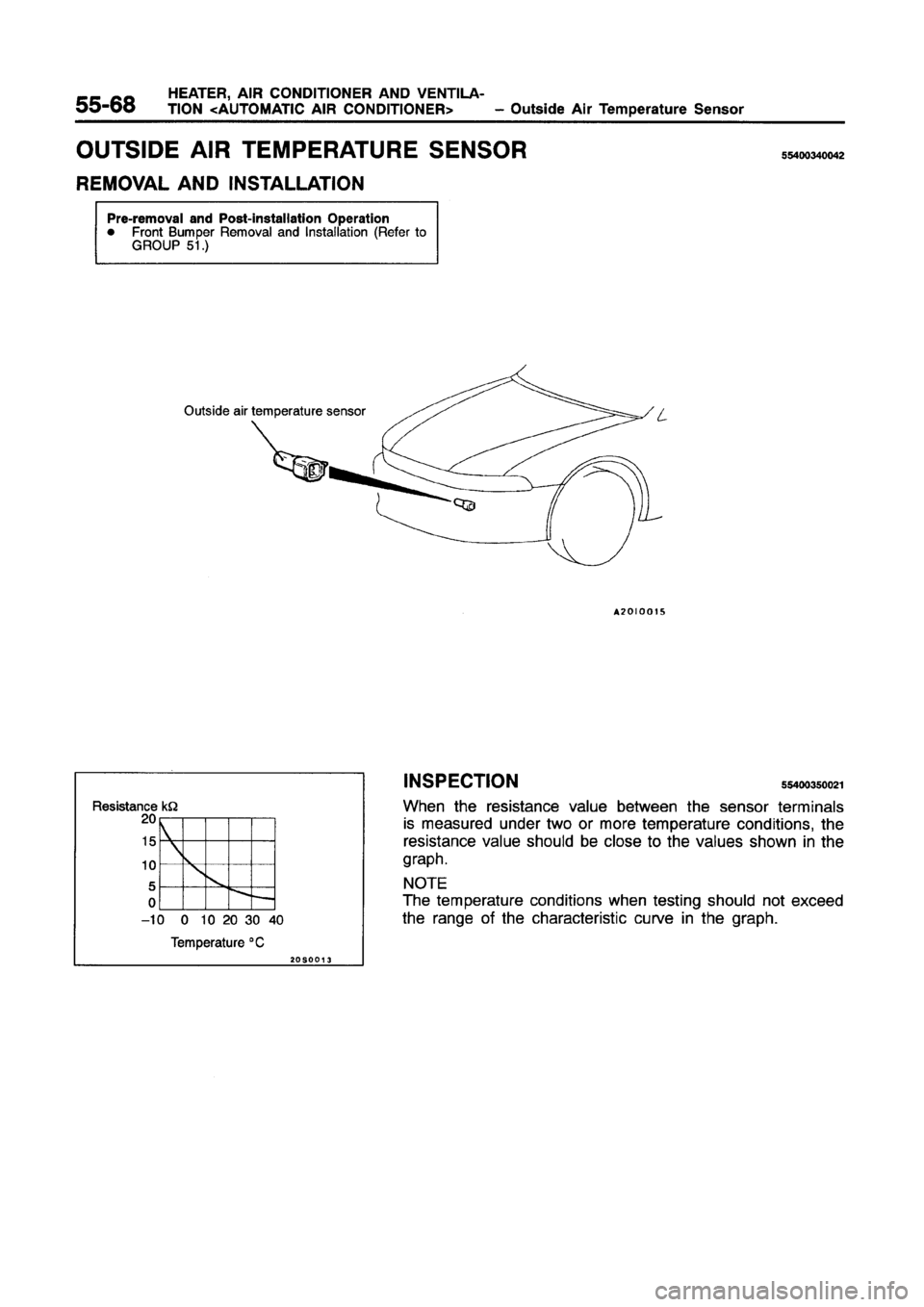 MITSUBISHI GALANT 1997 8.G Workshop Manual 