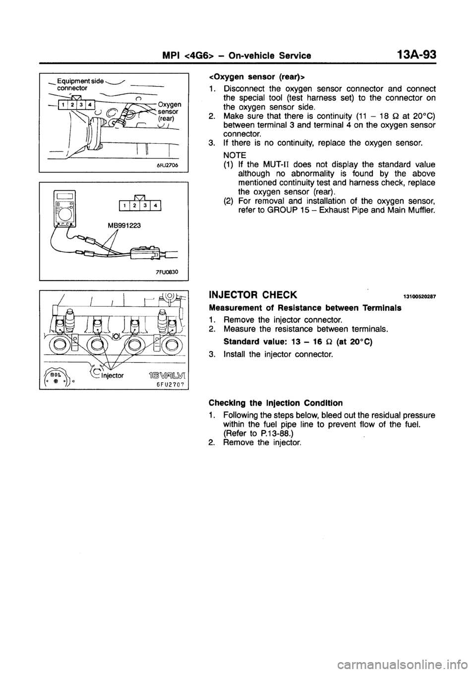 MITSUBISHI GALANT 1997 8.G Workshop Manual 