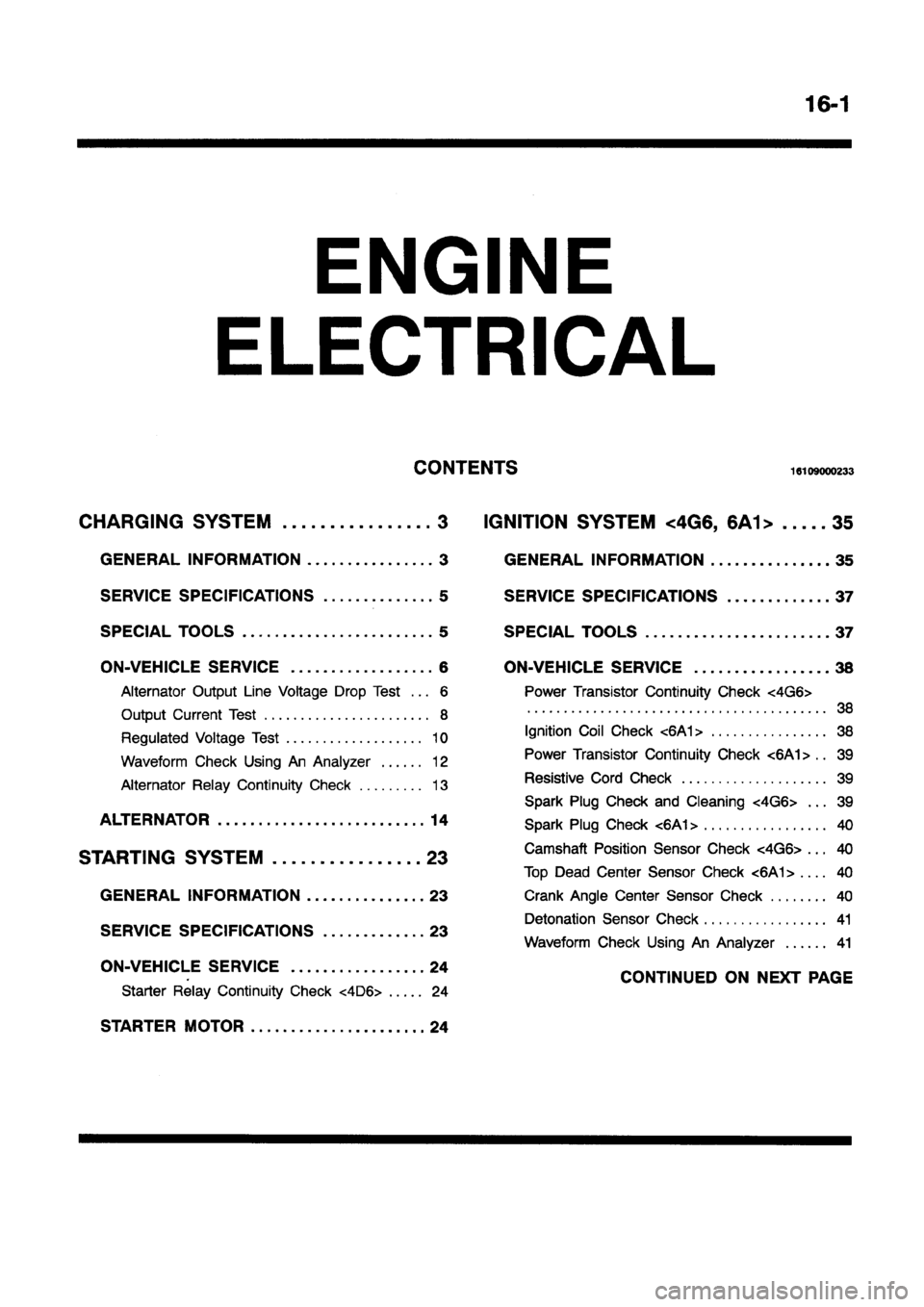MITSUBISHI GALANT 1997 8.G Workshop Manual 