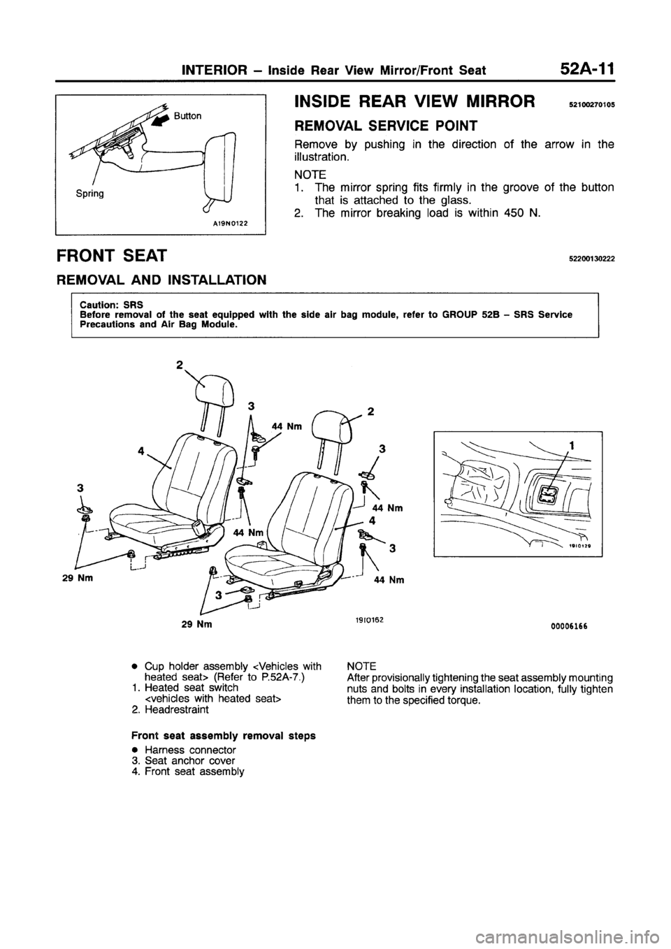 MITSUBISHI GALANT 1997 8.G Workshop Manual 