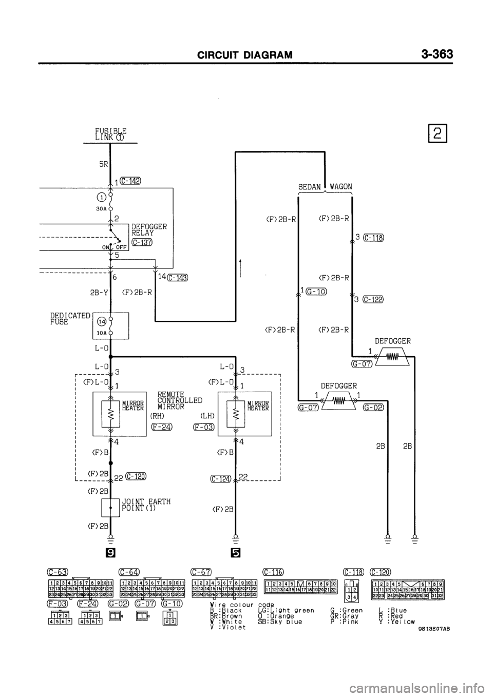 MITSUBISHI GALANT 1999 8.G Electrical Wiring Diagram Workshop Manual 