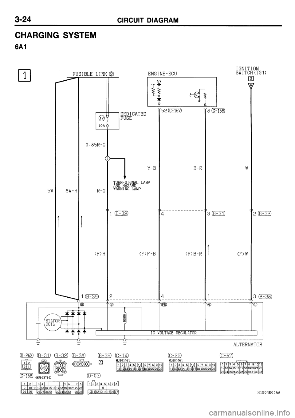 MITSUBISHI GALANT 2001 8.G Electrical Wiring Diagram Workshop Manual 