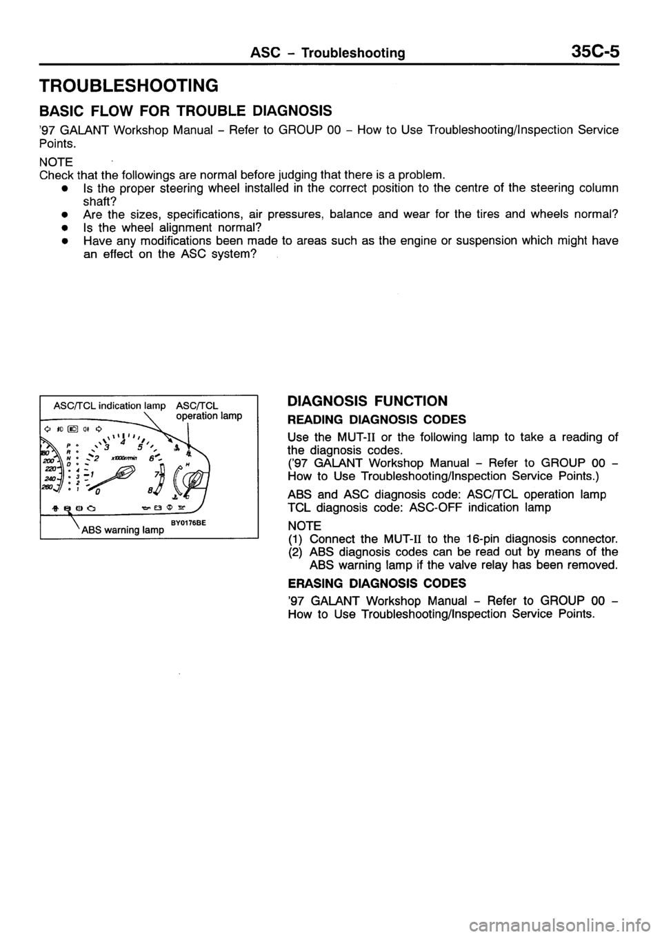 MITSUBISHI GALANT 2001 8.G Workshop Manual 