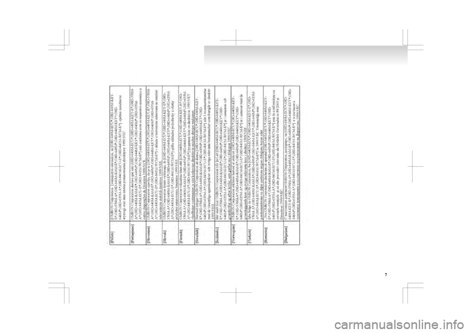 MITSUBISHI ASX 2009 1.G Owners Manual 7 