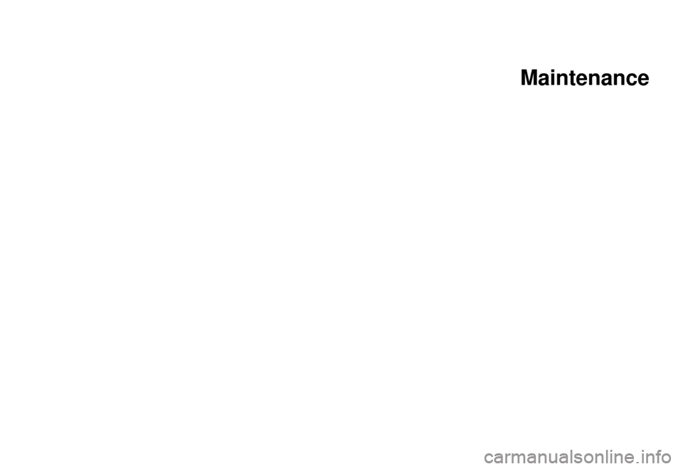 KIA Sephia 2001 1.G Owners Manual Maintenance   