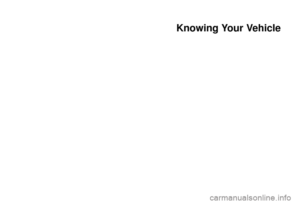 KIA Rio 2002 1.G Owners Manual Knowing Your Vehicle
    