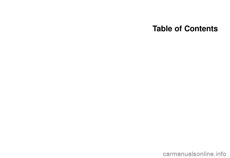 KIA Rio 2002 1.G Owners Manual Table of Contents
    