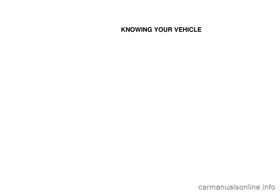 KIA Rio 2003 1.G Owners Manual KNOWING YOUR VEHICLE
    