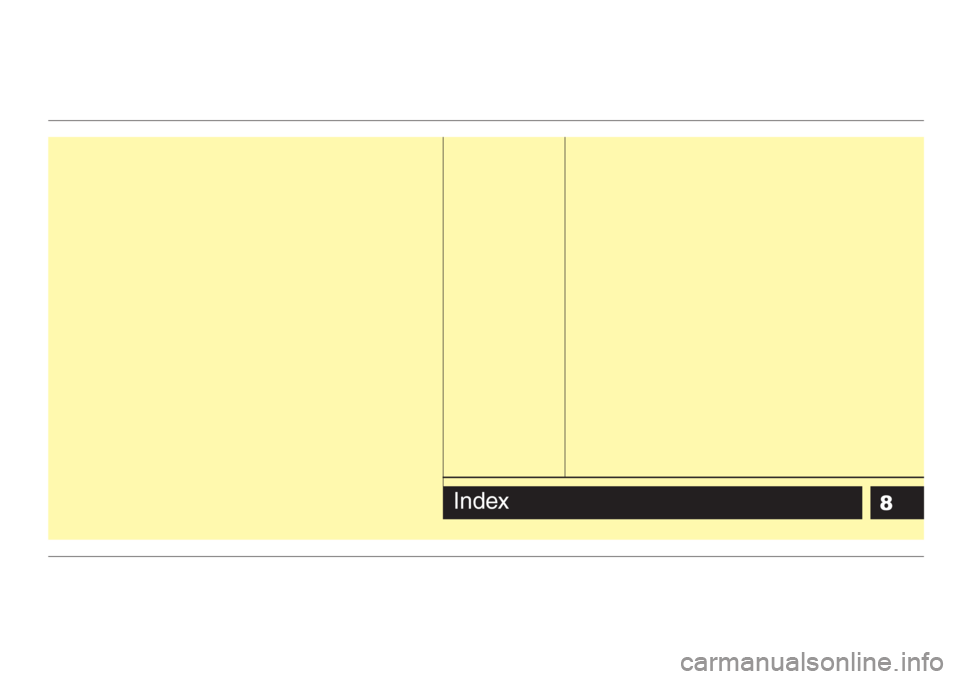 KIA Sedona 2008 2.G Owners Manual 8Index 