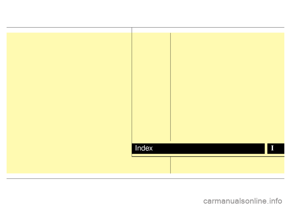 KIA Soul 2011 1.G Owners Manual IIndex 