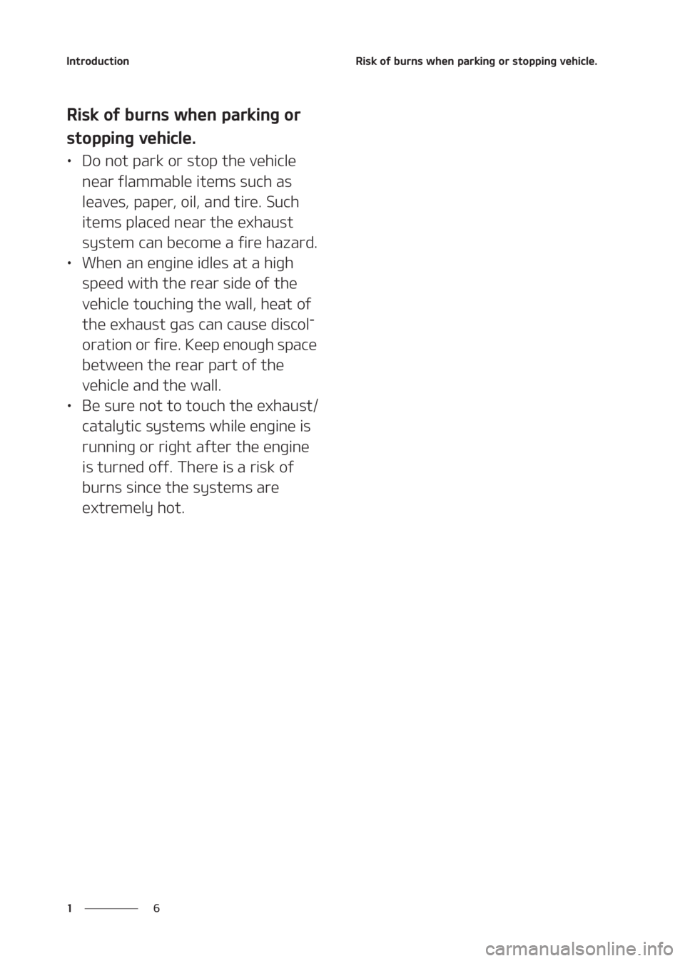 KIA SELTOS 2020  Owners Manual �*�O�U�S�P�E�V�D�U�J�P�O
� �
�3�J�T�L��P�G��C�V�S�O�T��X�I�F�O��Q�B�S�L�J�O�H��P�S��T�U�P�Q�Q�J�O�H��W�F�I�J�D�M�F�
�3�J�T�L��P�G��C�V�S�O�T��X�I�F�O��Q�B�S�L�J�O�H��P�S�
�T�U�P�Q�Q�J�