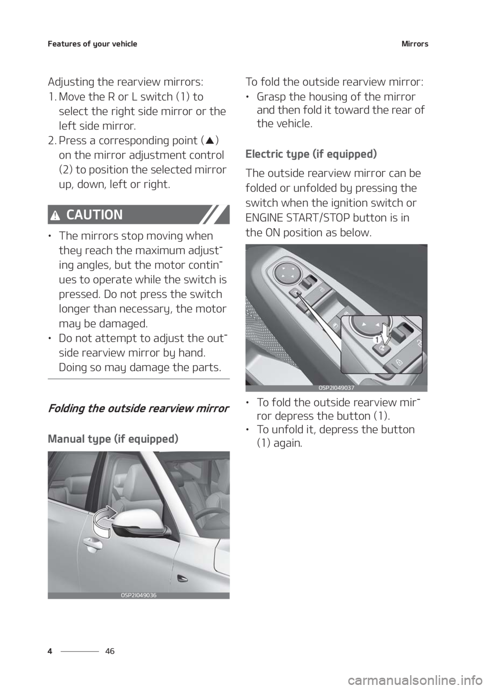 KIA SELTOS 2020  Owners Manual ��F�B�U�V�S�F�T��P�G��Z�P�V�S��W�F�I�J�D�M�F
�� �
�.�J�S�S�P�S�T
�"�E�K�V�T�U�J�O�H��U�I�F��S�F�B�S�W�J�F�X��N�J�S�S�P�S�T�
�� �.�P�W�F��U�I�F��3��P�S��-��T�X�J�U�D�I��	��
��U�P�