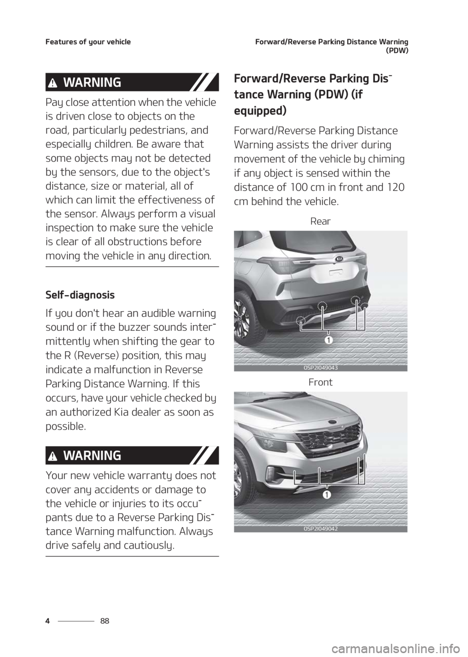 KIA SELTOS 2020  Owners Manual ��F�B�U�V�S�F�T��P�G��Z�P�V�S��W�F�I�J�D�M�F
�� �
��P�S�X�B�S�E��3�F�W�F�S�T�F��1�B�S�L�J�O�H��%�J�T�U�B�O�D�F��8�B�S�O�J�O�H
�	�1�%�8�

�8�" �3 �/ �* �/ �(
�1�B�Z��D�M�P�T�F��B�U�U�F�O�