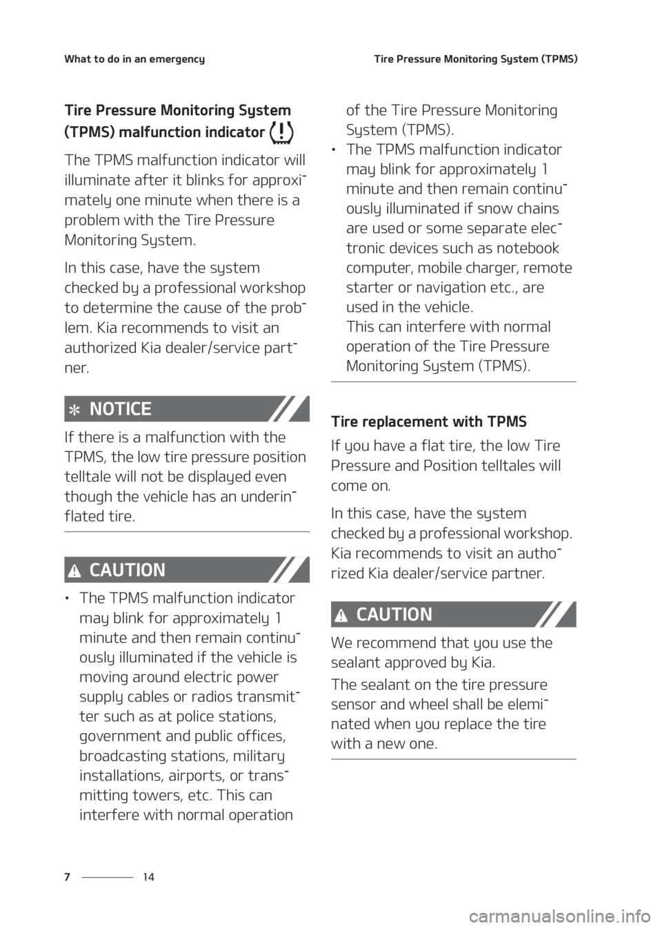 KIA SELTOS 2020  Owners Manual �8�I�B�U��U�P��E�P��J�O��B�O��F�N�F�S�H�F�O�D�Z
�� �
�5�J�S�F��1�S�F�T�T�V�S�F��.�P�O�J�U�P�S�J�O�H��4�Z�T�U�F�N��	�5�1�.�4�

�5�J�S�F��1�S�F�T�T�V�S�F��.�P�O�J�U�P�S�J�O�H��4�Z�T�U�F�N