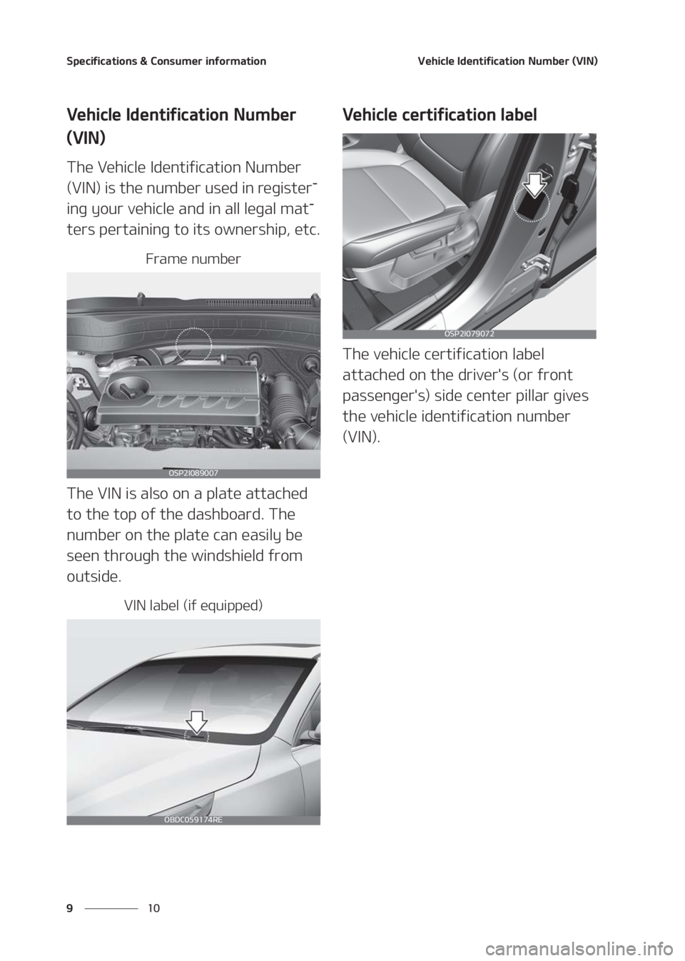 KIA SELTOS 2020  Owners Manual �4�Q�F�D�J�G�J�D�B�U�J�P�O�T����$�P�O�T�V�N�F�S��J�O�G�P�S�N�B�U�J�P�O
�� �
�7�F�I�J�D�M�F��*�E�F�O�U�J�G�J�D�B�U�J�P�O��/�V�N�C�F�S��	�7�*�/�

�7�F�I�J�D�M�F��*�E�F�O�U�J�G�J�D�B�U�J�P�O�