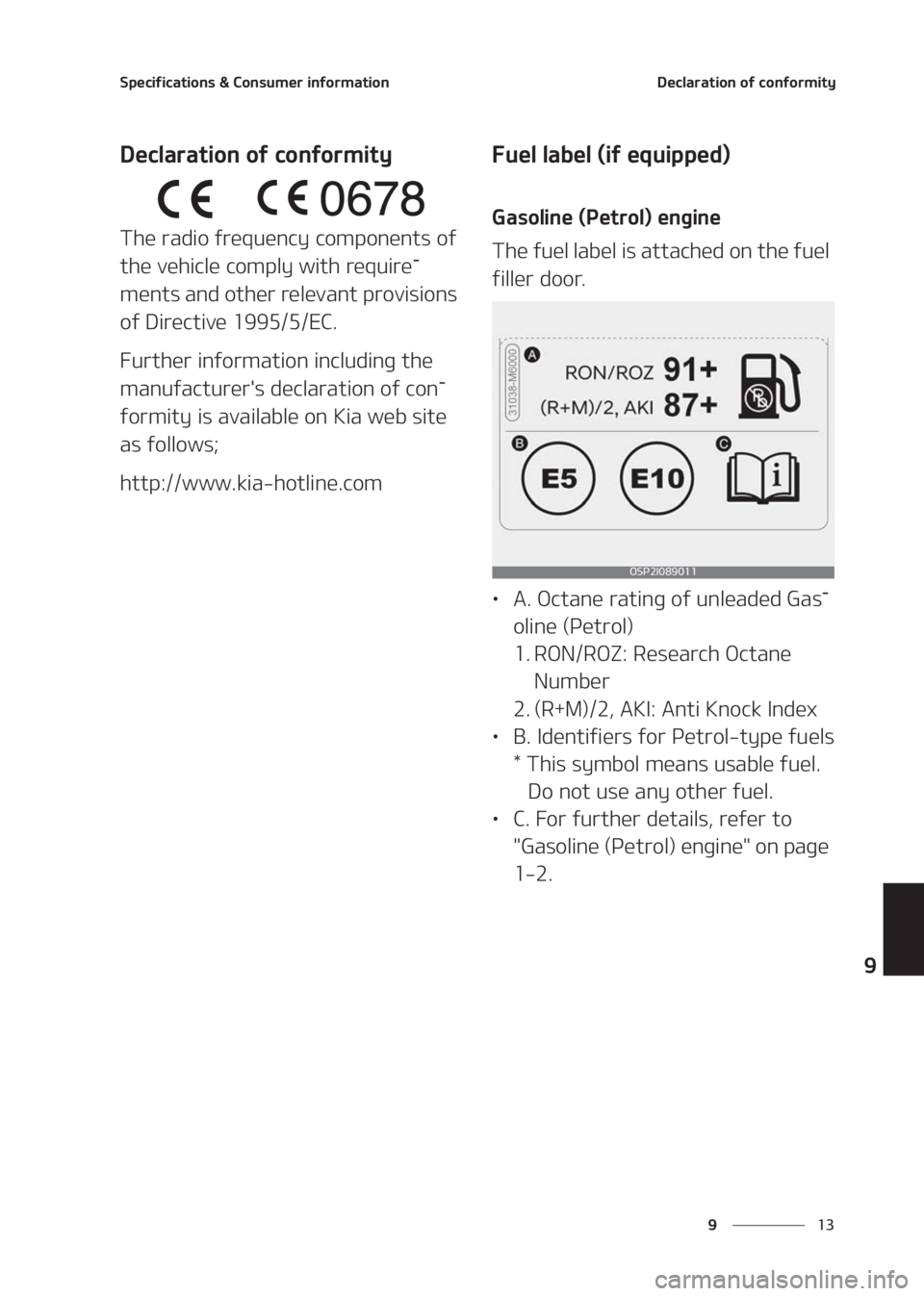 KIA SELTOS 2020  Owners Manual ��
�
�
�4�Q�F�D�J�G�J�D�B�U�J�P�O�T����$�P�O�T�V�N�F�S��J�O�G�P�S�N�B�U�J�P�O�%�F�D�M�B�S�B�U�J�P�O��P�G��D�P�O�G�P�S�N�J�U�Z
�%�F�D�M�B�S�B�U�J�P�O��P�G��D�P�O�G�P�S�N�J�U�Z
�5�I�F��S�B�