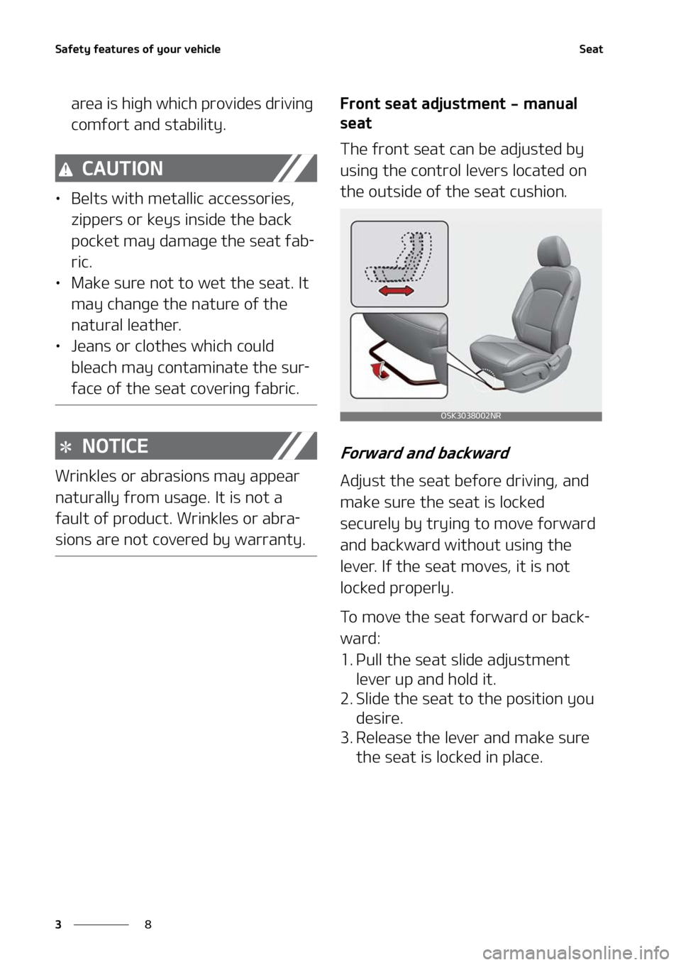 KIA SOUL 2022  Owners Manual �4�B�G�F�U�Z��G�F�B�U�V�S�F�T��P�G��Z�P�V�S��W�F�I�J�D�M�F
�
�
�4�F�B�U
�B�S�F�B��J�T��I�J�H�I��X�I�J�D�I��Q�S�P�W�J�E�F�T��E�S�J�W�J�O�H�
�D�P�N�G�P�S�U��B�O�E��T�U�B�C�J�M�J�U�Z�
�$�"