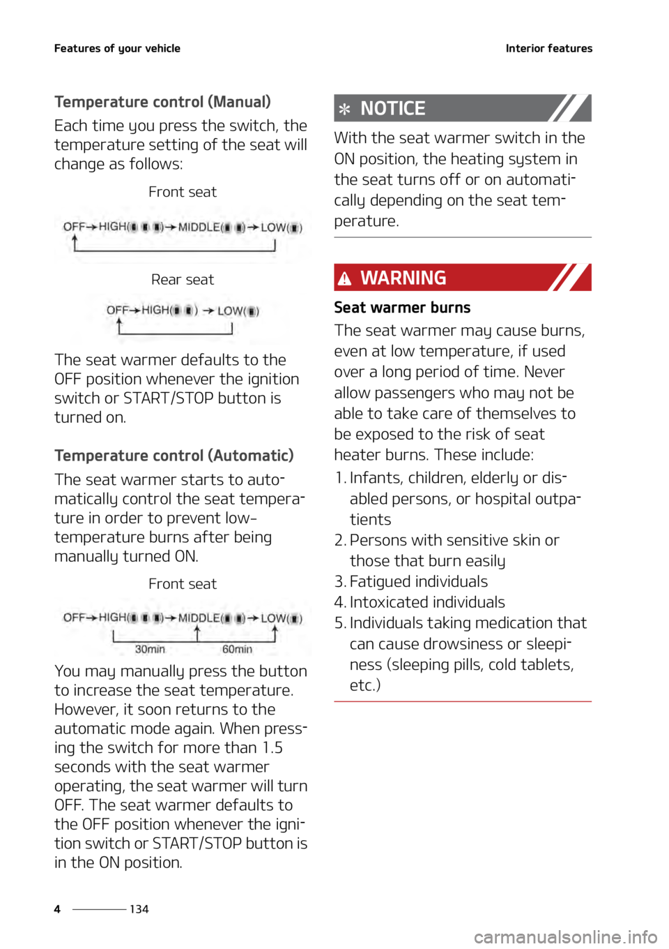 KIA SOUL 2020  Owners Manual ��F�B�U�V�S�F�T��P�G��Z�P�V�S��W�F�I�J�D�M�F
���
�
�*�O�U�F�S�J�P�S��G�F�B�U�V�S�F�T�
�5�F�N�Q�F�S�B�U�V�S�F��D�P�O�U�S�P�M��	�.�B�O�V�B�M�

�&�B�D�I��U�J�N�F��Z�P�V��Q�S�F�T�T��U�I�F�