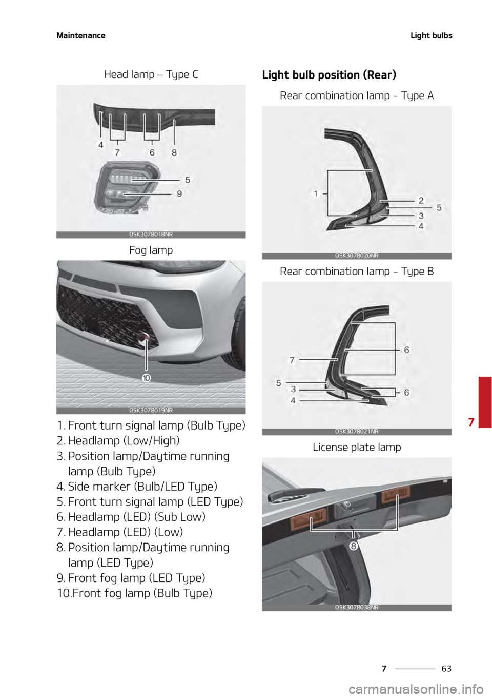 KIA SOUL 2020  Owners Manual ��
�
�
�.�B�J�O�U�F�O�B�O�D�F�-�J�H�I�U��C�V�M�C�T�
�)�F�B�E��M�B�N�Q�–��5�Z�Q�F��$
��P�H��M�B�N�Q
�� ��S�P�O�U��U�V�S�O��T�J�H�O�B�M��M�B�N�Q��	�#�V�M�C��5�Z�Q�F�

�� �)�F�B�E