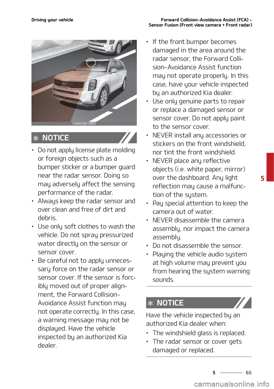 KIA TELLURIDE 2020  Owners Manual ��
�
�
�%�S�J�W�J�O�H��Z�P�V�S��W�F�I�J�D�M�F��P�S�X�B�S�E��$�P�M�M�J�T�J�P�O��"�W�P�J�E�B�O�D�F��"�T�T�J�T�U��	��$�"�
��
�4�F�O�T�P�S���V�T�J�P�O��	��S�P�O�U��W�J�F�X��D�B�N�F�S�B