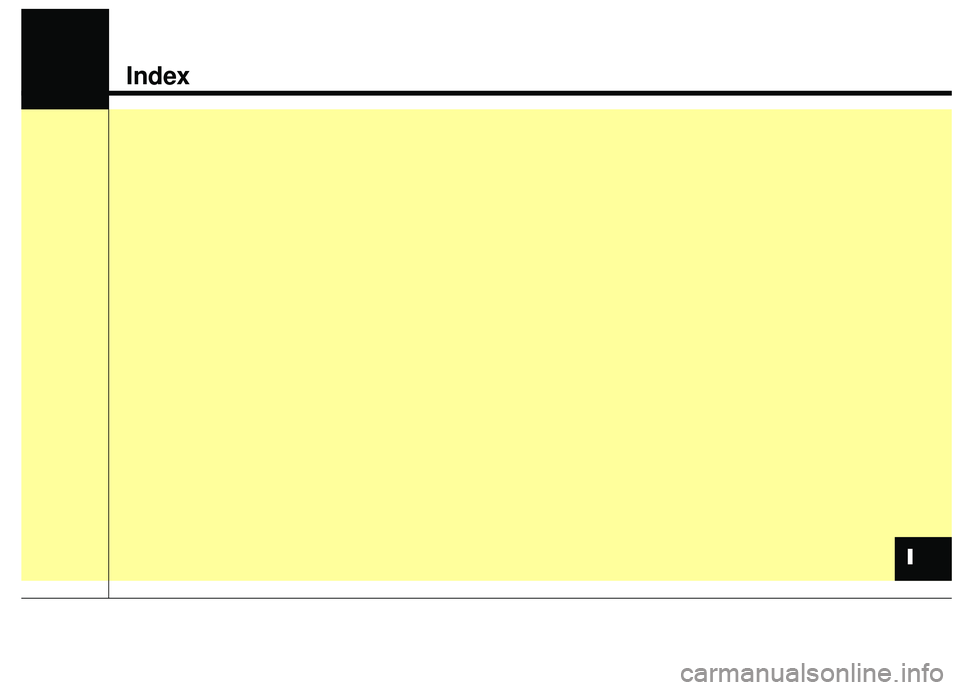 KIA SEDONA 2020  Owners Manual Index
I 