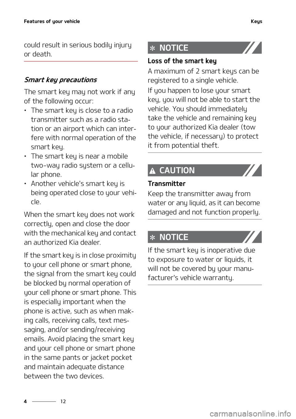 KIA SORENTO 2020  Owners Manual ��F�B�U�V�S�F�T��P�G��Z�P�V�S��W�F�I�J�D�M�F
��
�
�,�F�Z�T
�D�P�V�M�E��S�F�T�V�M�U��J�O��T�F�S�J�P�V�T��C�P�E�J�M�Z��J�O�K�V�S�Z�
�P�S��E�F�B�U�I�
�4�N�B�S�U��L�F�Z��Q�S�F�D�B�V�U�J�P