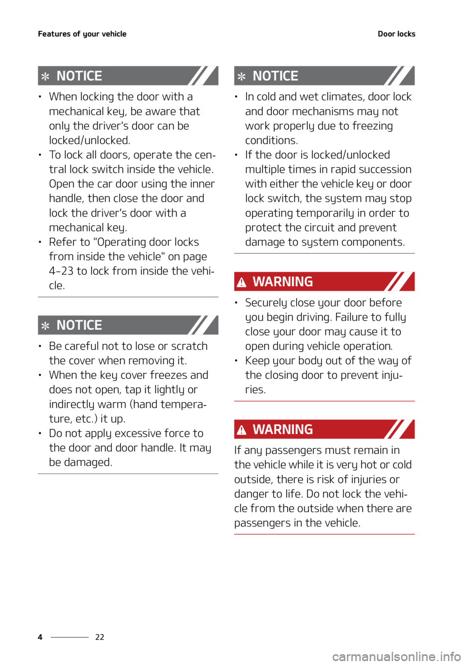 KIA SORENTO 2020  Owners Manual ��F�B�U�V�S�F�T��P�G��Z�P�V�S��W�F�I�J�D�M�F
��
�
�%�P�P�S��M�P�D�L�T
�/�0�5�*�$�&
LÜ �8�I�F�O��M�P�D�L�J�O�H��U�I�F��E�P�P�S��X�J�U�I��B�
�N�F�D�I�B�O�J�D�B�M��L�F�Z�
��C�F��B�X�B�S