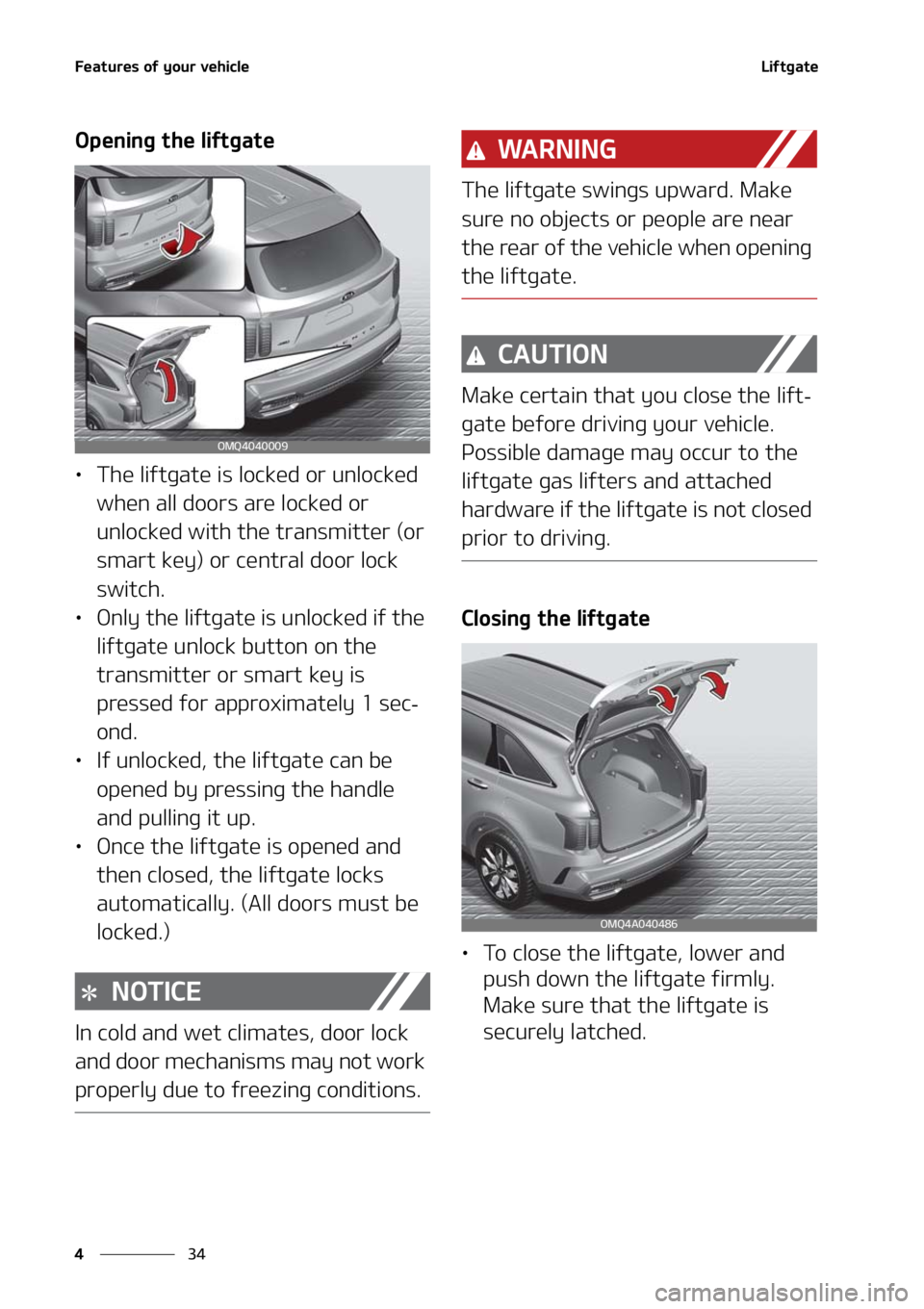 KIA SORENTO 2020  Owners Manual ��F�B�U�V�S�F�T��P�G��Z�P�V�S��W�F�I�J�D�M�F
��
�
�-�J�G�U�H�B�U�F
�0�Q�F�O�J�O�H��U�I�F��M�J�G�U�H�B�U�F
LÜ �5�I�F��M�J�G�U�H�B�U�F��J�T��M�P�D�L�F�E��P�S��V�O�M�P�D�L�F�E�
�X�I�F�O�