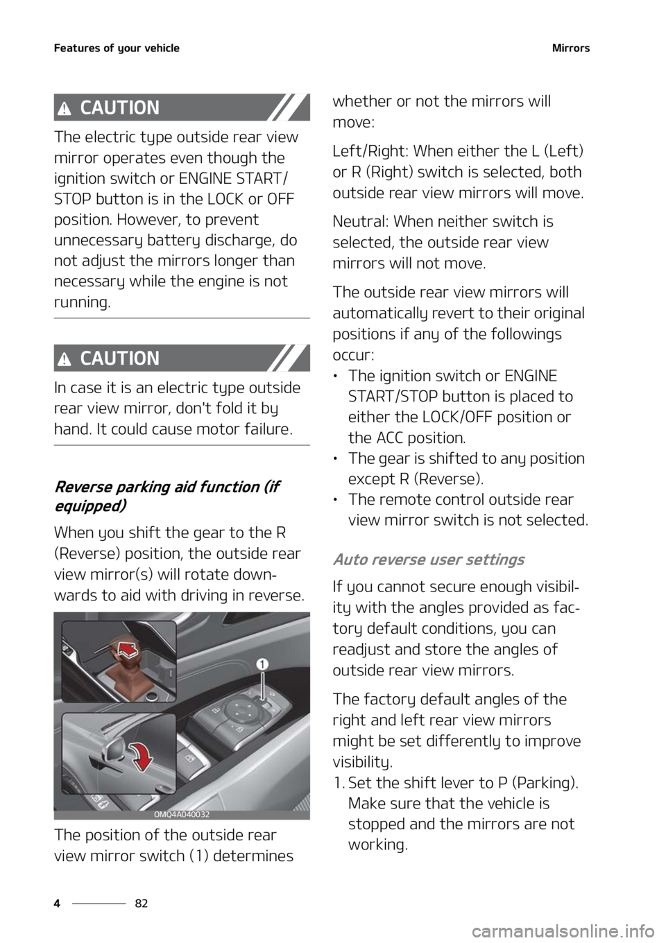 KIA SORENTO 2020  Owners Manual ��F�B�U�V�S�F�T��P�G��Z�P�V�S��W�F�I�J�D�M�F
��
�
�.�J�S�S�P�S�T
�$�"�6�5�*�0�/
�5�I�F��F�M�F�D�U�S�J�D��U�Z�Q�F��P�V�U�T�J�E�F��S�F�B�S��W�J�F�X�
�N�J�S�S�P�S��P�Q�F�S�B�U�F�T��F�W�F�O