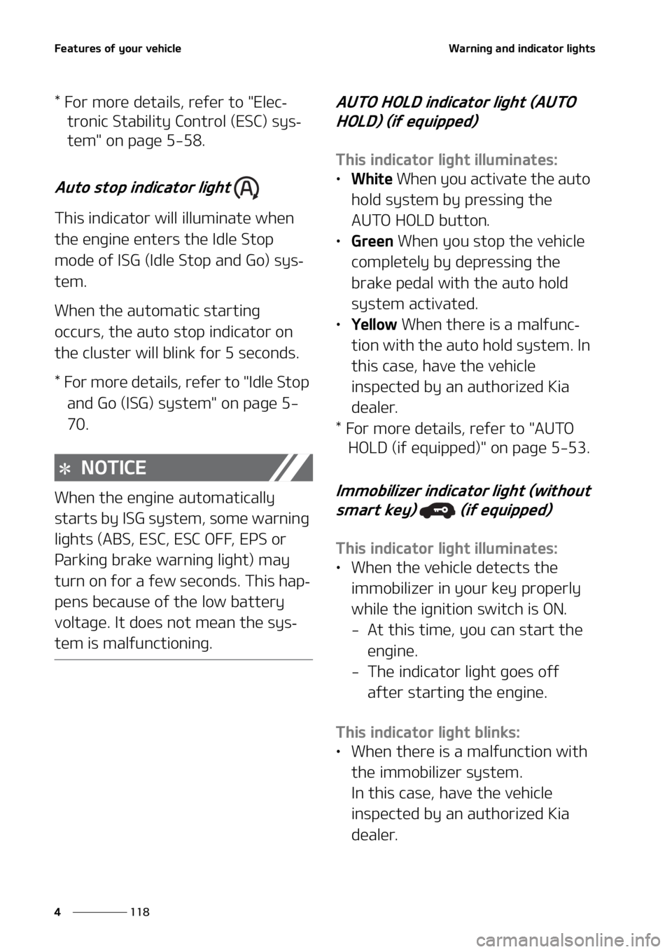 KIA SORENTO 2020  Owners Manual ��F�B�U�V�S�F�T��P�G��Z�P�V�S��W�F�I�J�D�M�F
���
�
�8�B�S�O�J�O�H��B�O�E��J�O�E�J�D�B�U�P�S��M�J�H�I�U�T
����P�S��N�P�S�F��E�F�U�B�J�M�T�
��S�F�G�F�S��U�P���&�M�F�D-
�U�S�P�O�J�D�