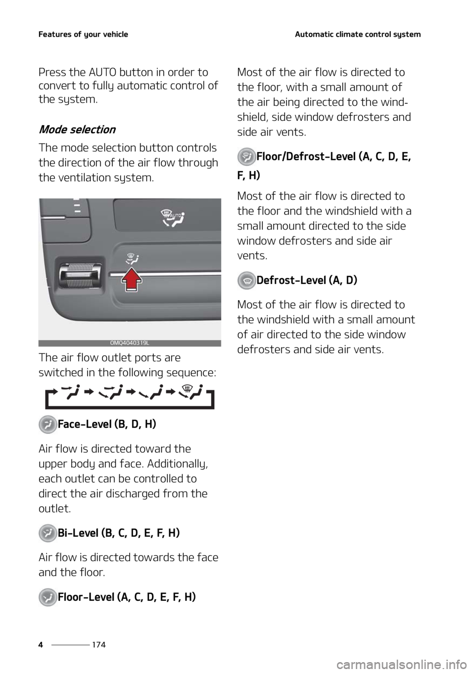 KIA SORENTO 2020  Owners Manual ��F�B�U�V�S�F�T��P�G��Z�P�V�S��W�F�I�J�D�M�F
���
�
�"�V�U�P�N�B�U�J�D��D�M�J�N�B�U�F��D�P�O�U�S�P�M��T�Z�T�U�F�N
�1�S�F�T�T��U�I�F��"�6�5�0��C�V�U�U�P�O��J�O��P�S�E�F�S��U�P�
�D�P�O�