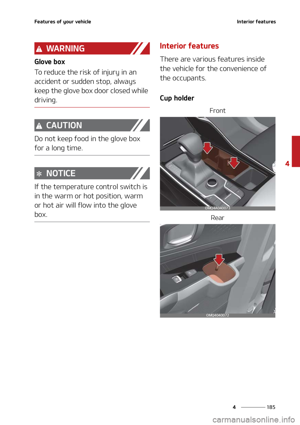 KIA SORENTO 2020  Owners Manual ���
�
�
��F�B�U�V�S�F�T��P�G��Z�P�V�S��W�F�I�J�D�M�F�*�O�U�F�S�J�P�S��G�F�B�U�V�S�F�T
�8�" �3 �/ �* �/ �(
�(�M�P�W�F��C�P�Y
�5�P��S�F�E�V�D�F��U�I�F��S�J�T�L��P�G��J�O�K�V�S�Z��J�O��