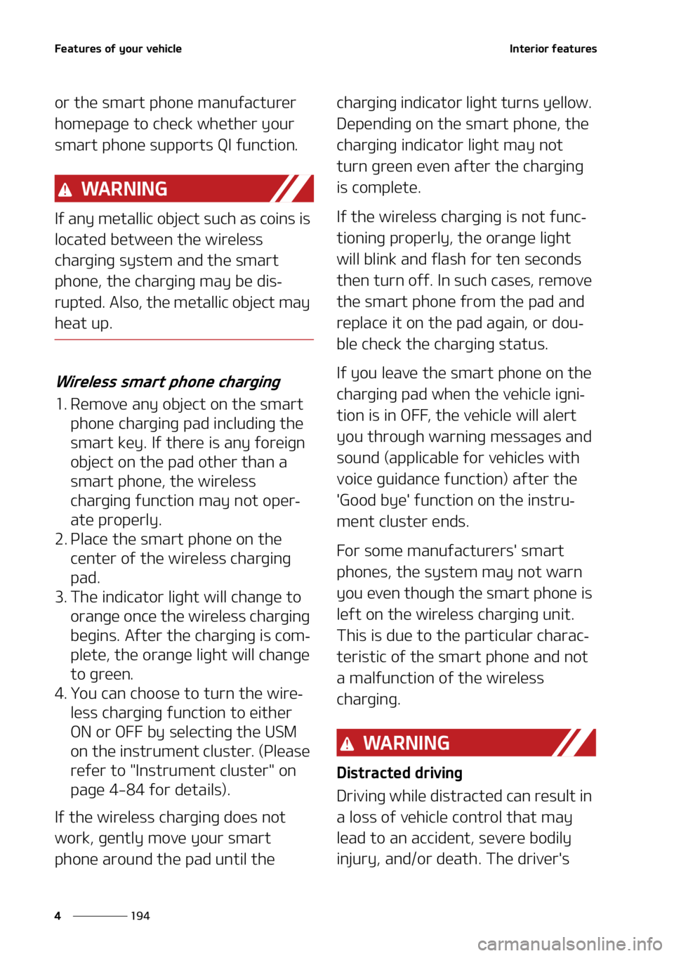 KIA SORENTO 2020  Owners Manual ��F�B�U�V�S�F�T��P�G��Z�P�V�S��W�F�I�J�D�M�F
���
�
�*�O�U�F�S�J�P�S��G�F�B�U�V�S�F�T
�P�S��U�I�F��T�N�B�S�U��Q�I�P�O�F��N�B�O�V�G�B�D�U�V�S�F�S�
�I�P�N�F�Q�B�H�F��U�P��D�I�F�D�L��X�I�
