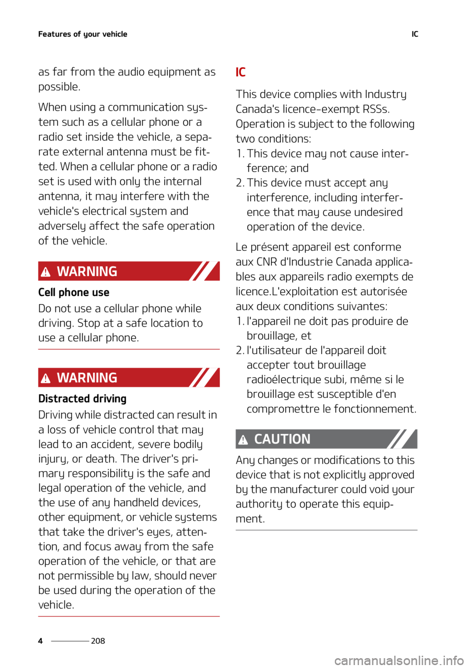 KIA SORENTO 2020  Owners Manual ��F�B�U�V�S�F�T��P�G��Z�P�V�S��W�F�I�J�D�M�F
���
�
�*�$
�B�T��G�B�S��G�S�P�N��U�I�F��B�V�E�J�P��F�R�V�J�Q�N�F�O�U��B�T�
�Q�P�T�T�J�C�M�F�
�8�I�F�O��V�T�J�O�H��B��D�P�N�N�V�O�J�D�B�U
