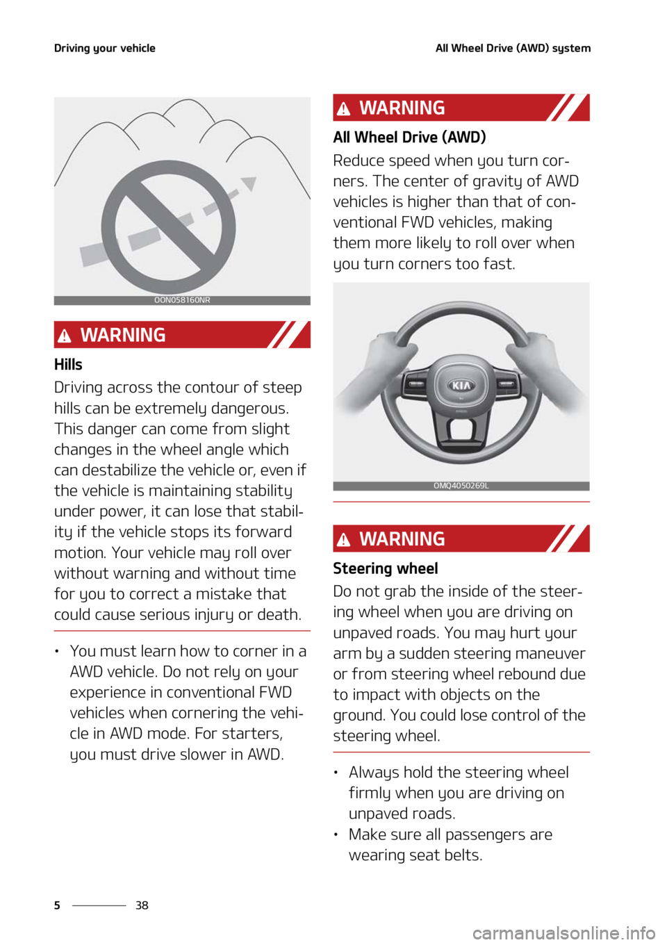 KIA SORENTO 2020  Owners Manual �%�S�J�W�J�O�H��Z�P�V�S��W�F�I�J�D�M�F
��
�
�"�M�M��8�I�F�F�M��%�S�J�W�F��	�"�8�%�
��T�Z�T�U�F�N
�8�" �3 �/ �* �/ �(
�)�J�M�M�T
�%�S�J�W�J�O�H��B�D�S�P�T�T��U�I�F��D�P�O�U�P�V�S��P�G��T�