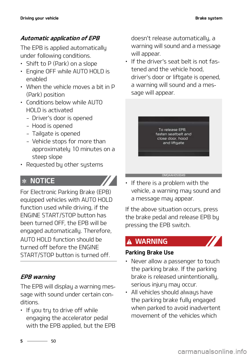 KIA SORENTO 2020  Owners Manual �%�S�J�W�J�O�H��Z�P�V�S��W�F�I�J�D�M�F
��
�
�#�S�B�L�F��T�Z�T�U�F�N
�"�V�U�P�N�B�U�J�D��B�Q�Q�M�J�D�B�U�J�P�O��P�G��&�1�#
�5�I�F��&�1�#��J�T��B�Q�Q�M�J�F�E��B�V�U�P�N�B�U�J�D�B�M�M�Z�
�V