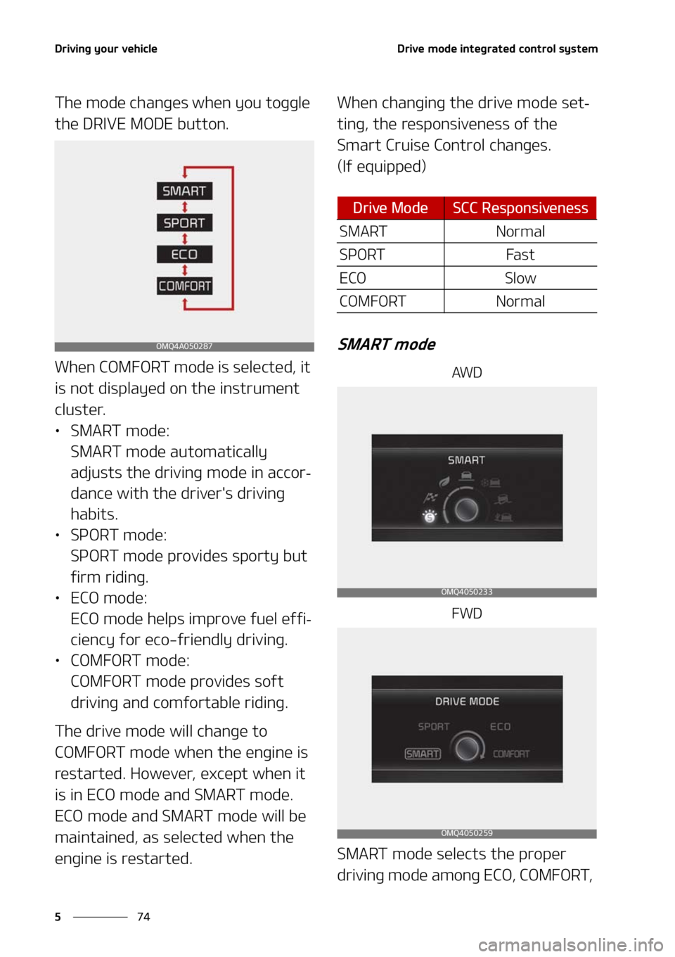 KIA SORENTO 2020  Owners Manual �%�S�J�W�J�O�H��Z�P�V�S��W�F�I�J�D�M�F
��
�
�%�S�J�W�F��N�P�E�F��J�O�U�F�H�S�B�U�F�E��D�P�O�U�S�P�M��T�Z�T�U�F�N
�5�I�F��N�P�E�F��D�I�B�O�H�F�T��X�I�F�O��Z�P�V��U�P�H�H�M�F�
�U�I�F��%�