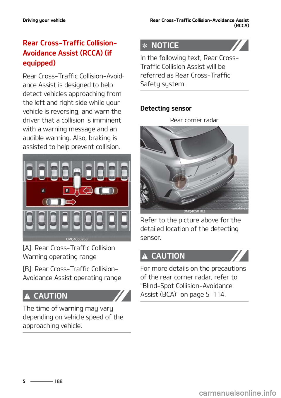 KIA SORENTO 2020  Owners Manual �%�S�J�W�J�O�H��Z�P�V�S��W�F�I�J�D�M�F
���
�
�3�F�B�S��$�S�P�T�T��5�S�B�G�G�J�D��$�P�M�M�J�T�J�P�O��"�W�P�J�E�B�O�D�F��"�T�T�J�T�U
�	�3�$�$�"�

�3�F�B�S��$�S�P�T�T��5�S�B�G�G�J�D��$�P�M�
