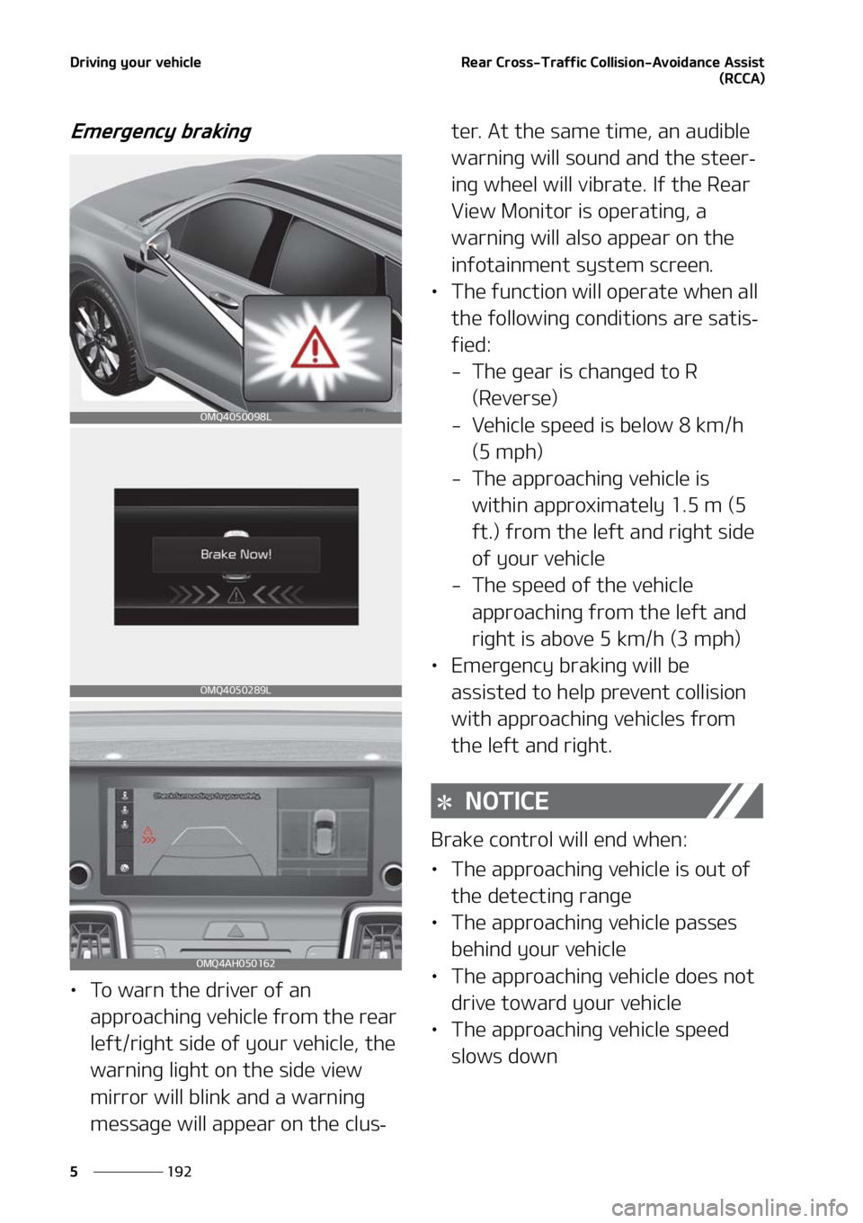 KIA SORENTO 2020  Owners Manual �%�S�J�W�J�O�H��Z�P�V�S��W�F�I�J�D�M�F
���
�
�3�F�B�S��$�S�P�T�T��5�S�B�G�G�J�D��$�P�M�M�J�T�J�P�O��"�W�P�J�E�B�O�D�F��"�T�T�J�T�U
�	�3�$�$�"�

�&�N�F�S�H�F�O�D�Z��C�S�B�L�J�O�H
LÜ�5�P��