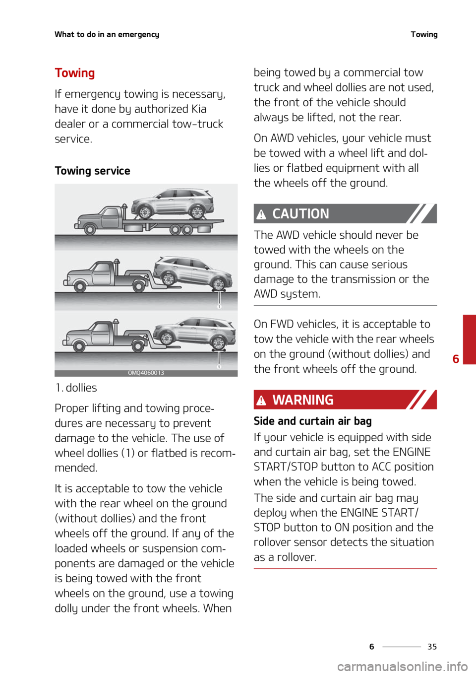 KIA SORENTO 2020  Owners Manual ��
�
�
�8�I�B�U��U�P��E�P��J�O��B�O��F�N�F�S�H�F�O�D�Z�5�P�X�J�O�H
�5�P �X �J �O �H
�*�G��F�N�F�S�H�F�O�D�Z��U�P�X�J�O�H��J�T��O�F�D�F�T�T�B�S�Z�
�
�I�B�W�F��J�U��E�P�O�F��C�Z��B�V�U
