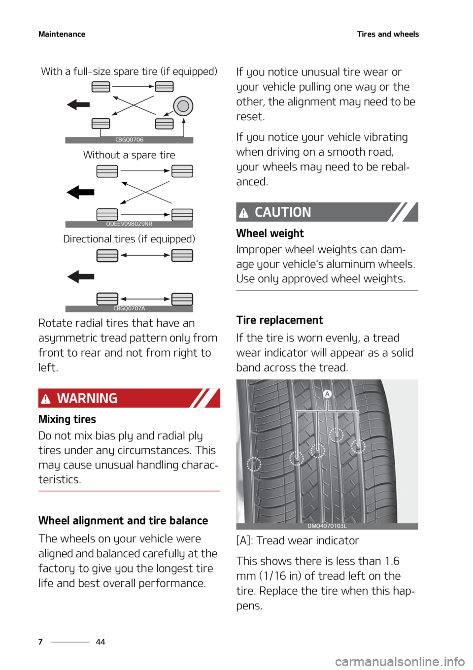 KIA SORENTO 2020  Owners Manual �.�B�J�O�U�F�O�B�O�D�F
��
�
�5�J�S�F�T��B�O�E��X�I�F�F�M�T
�8�J�U�I��B��G�V�M�M��T�J�[�F��T�Q�B�S�F��U�J�S�F��	�J�G��F�R�V�J�Q�Q�F�E�

�8�J�U�I�P�V�U��B��T�Q�B�S�F��U�J�S�F
�%�J�S�F�D�U