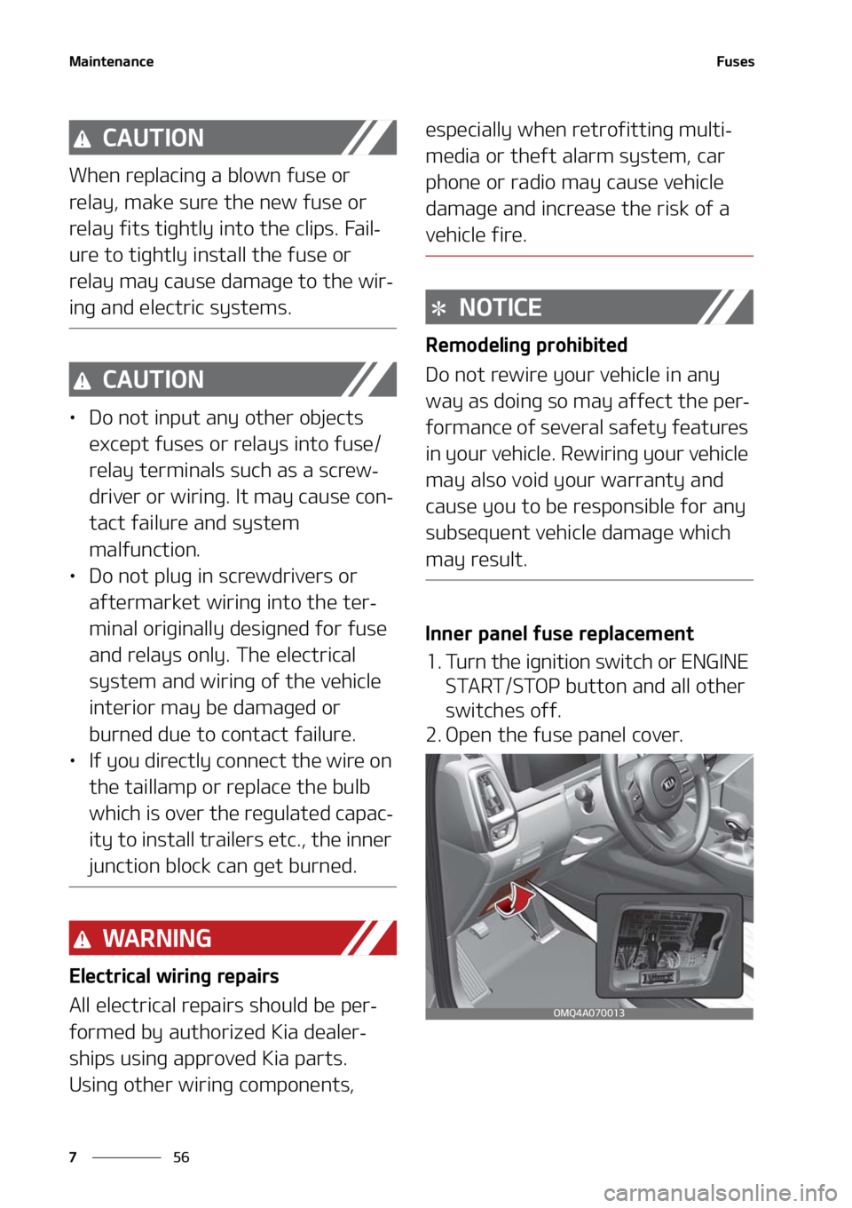 KIA SORENTO 2020  Owners Manual �.�B�J�O�U�F�O�B�O�D�F
��
�
��V�T�F�T
�$�"�6�5�*�0�/
�8�I�F�O��S�F�Q�M�B�D�J�O�H��B��C�M�P�X�O��G�V�T�F��P�S�
�S�F�M�B�Z�
��N�B�L�F��T�V�S�F��U �I�F��O�F�X��G�V�T�F��P�S�
�S�F�M�B�Z�