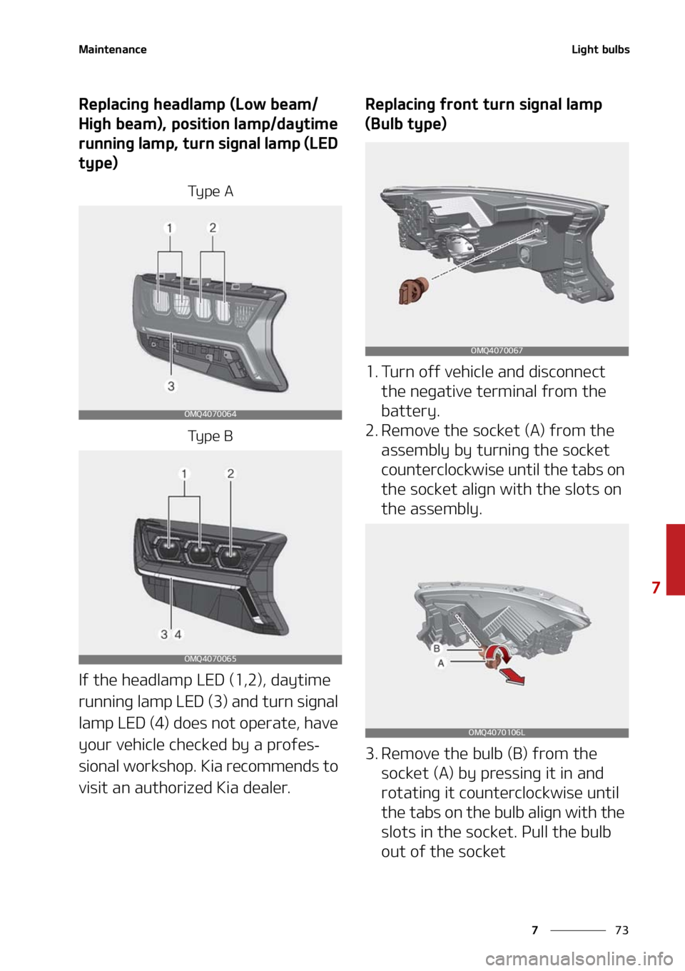 KIA SORENTO 2020  Owners Manual ��
�
�
�.�B�J�O�U�F�O�B�O�D�F�-�J�H�I�U��C�V�M�C�T
�3�F�Q�M�B�D�J�O�H��I�F�B�E�M�B�N�Q��	�-�P�X��C�F�B�N�
�)�J�H�I��C�F�B�N�
�
��Q�P�T�J�U�J�P�O��M�B�N�Q��E�B�Z�U�J�N�F�
�S�V�O�O�J�O�H�