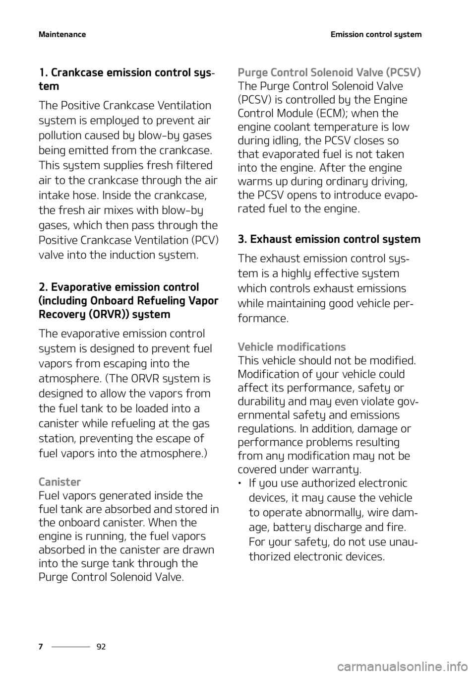 KIA SORENTO 2020  Owners Manual �.�B�J�O�U�F�O�B�O�D�F
��
�
�&�N�J�T�T�J�P�O��D�P�O�U�S�P�M��T�Z�T�U�F�N
����$�S�B�O�L�D�B�T�F��F�N�J�T�T�J�P�O��D�P�O�U�S�P�M��T�Z�T-
�U�F�N
�5�I�F��1�P�T�J�U�J�W�F��$�S�B�O�L�D�B�T�F��