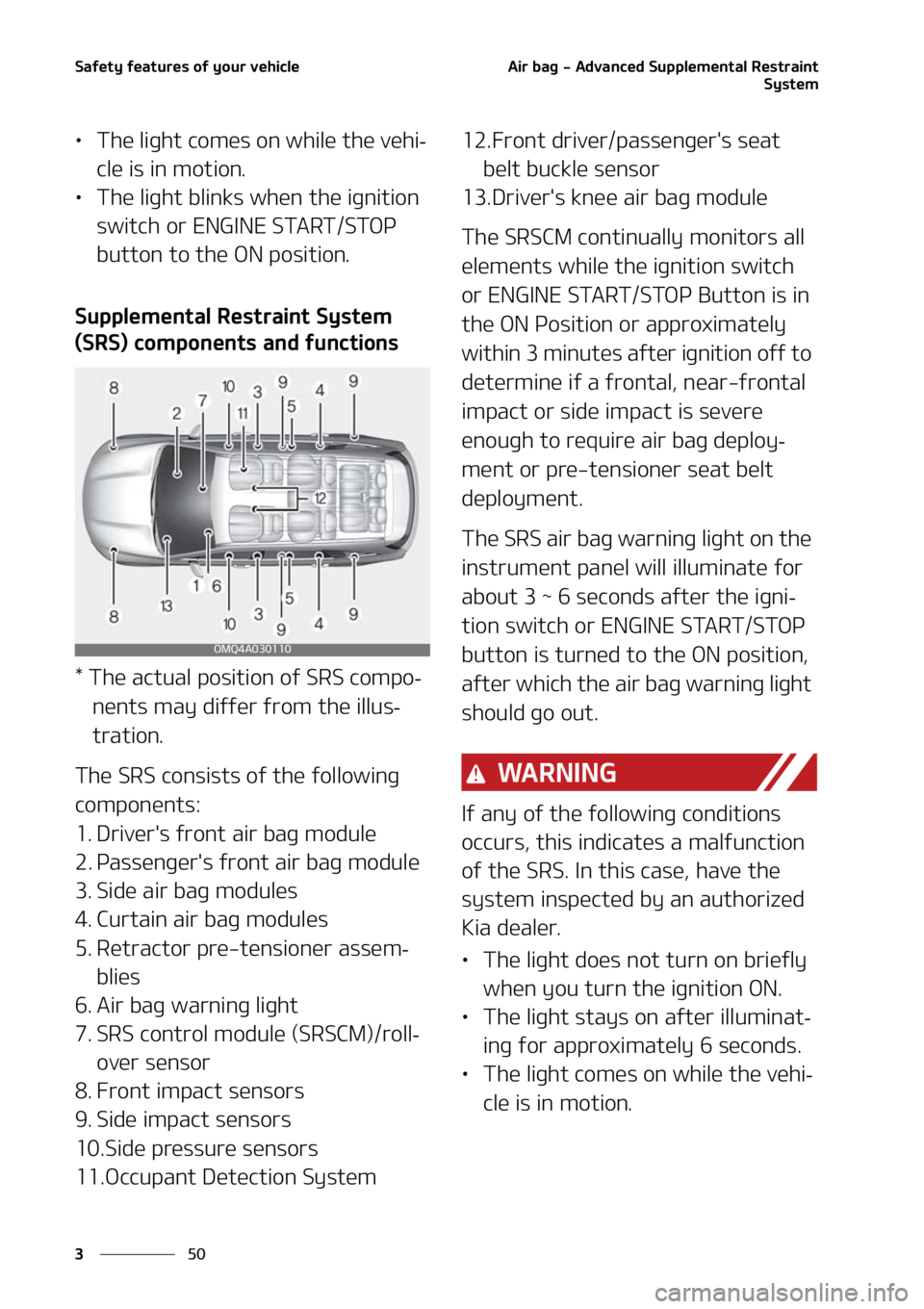 KIA SORENTO 2020  Owners Manual �4�B�G�F�U�Z��G�F�B�U�V�S�F�T��P�G��Z�P�V�S��W�F�I�J�D�M�F
��
�
�"�J�S��C�B�H����"�E�W�B�O�D�F�E��4�V�Q�Q�M�F�N�F�O�U�B�M��3�F�T�U�S�B�J�O�U
�4�Z�T�U�F�N
LÜ�5�I�F��M�J�H�I�U��D�P�N�F�T