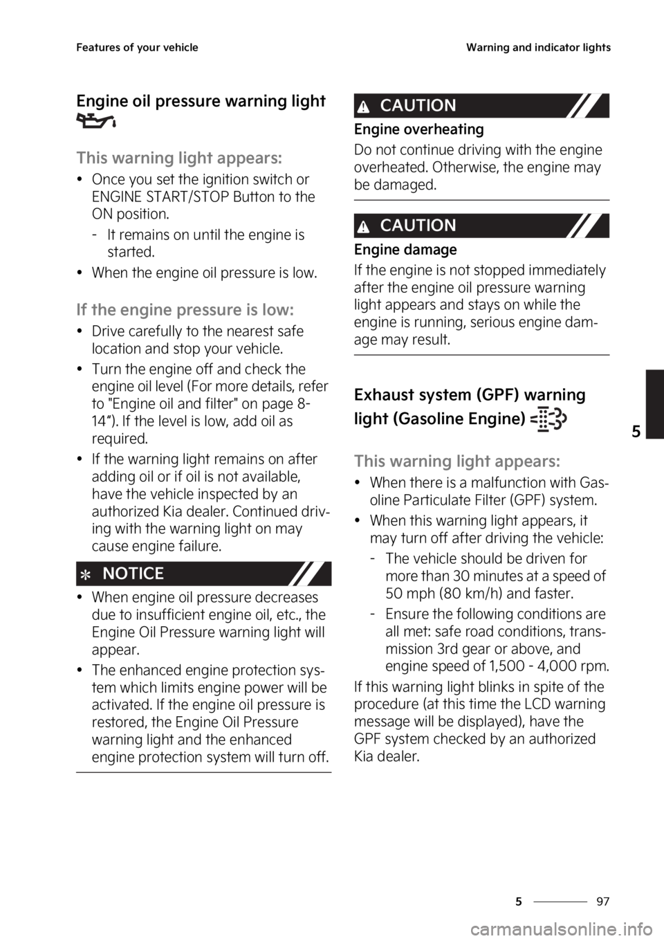 KIA SPORTAGE PHEV 2023  Owners Manual ��
�
�
��F�B�U�V�S�F�T��P�G��Z�P�V�S��W�F�I�J�D�M�F�8�B�S�O�J�O�H��B�O�E��J�O�E�J�D�B�U�P�S��M�J�H�I�U�T
�&�O�H�J�O�F��P�J�M��Q�S�F�T�T�V�S�F��X�B�S�O�J�O�H��M�J�H�I�U�
�5�I�J�T��X�B�
