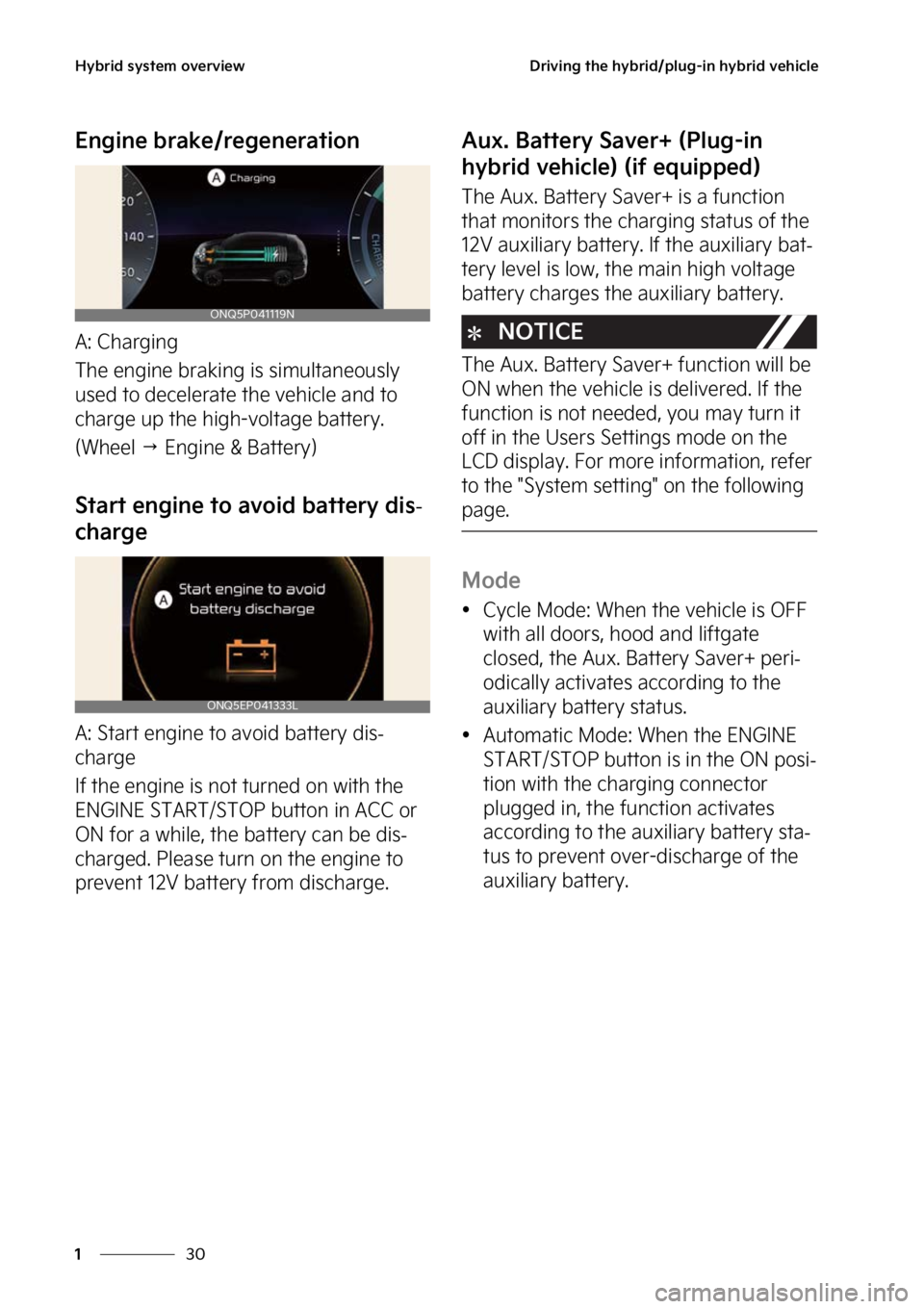 KIA SPORTAGE PHEV 2023  Owners Manual �)�Z�C�S�J�E��T�Z�T�U�F�N��P�W�F�S�W�J�F�X
��
�
�%�S�J�W�J�O�H��U�I�F��I�Z�C�S�J�E��Q�M�V�H��J�O��I�Z�C�S�J�E��W�F�I�J�D�M�F
�&�O�H�J�O�F��C�S�B�L�F��S�F�H�F�O�F�S�B�U�J�P�O
�"���$�I�B�