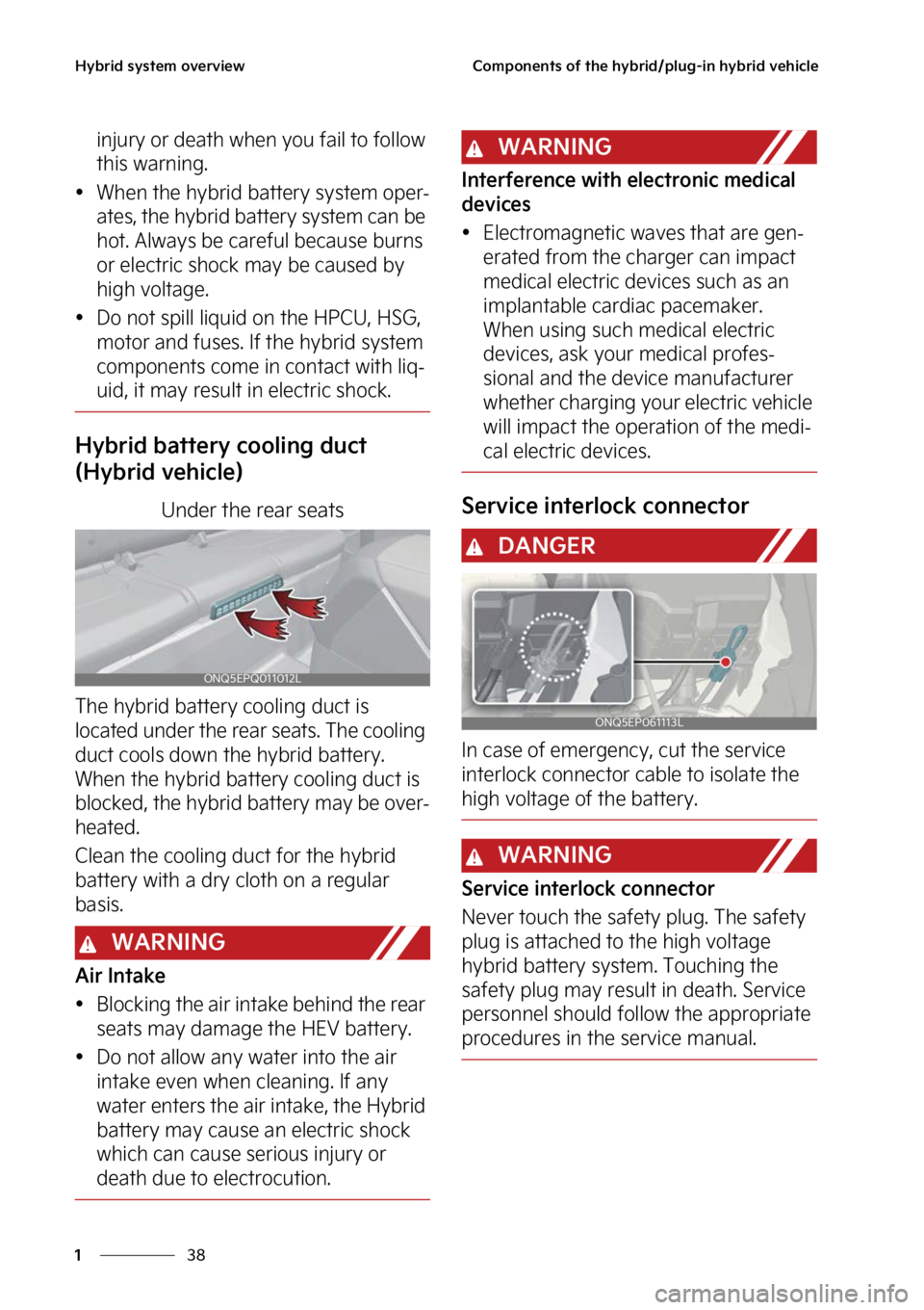 KIA SPORTAGE PHEV 2023  Owners Manual �)�Z�C�S�J�E��T�Z�T�U�F�N��P�W�F�S�W�J�F�X
��
�
�$�P�N�Q�P�O�F�O�U�T��P�G��U�I�F��I�Z�C�S�J�E��Q�M�V�H��J�O��I�Z�C�S�J�E��W�F�I�J�D�M�F
�J�O�K�V�S�Z��P�S��E�F�B�U�I��X�I�F�O��Z�P�V��G